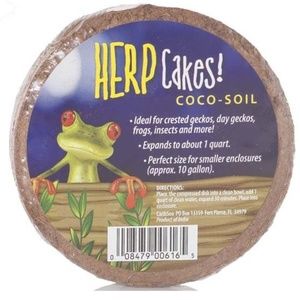 Caribsea Herp Cakes Coco Soil 1 Pack Coconut Fiber Carib Sea Pet Disc